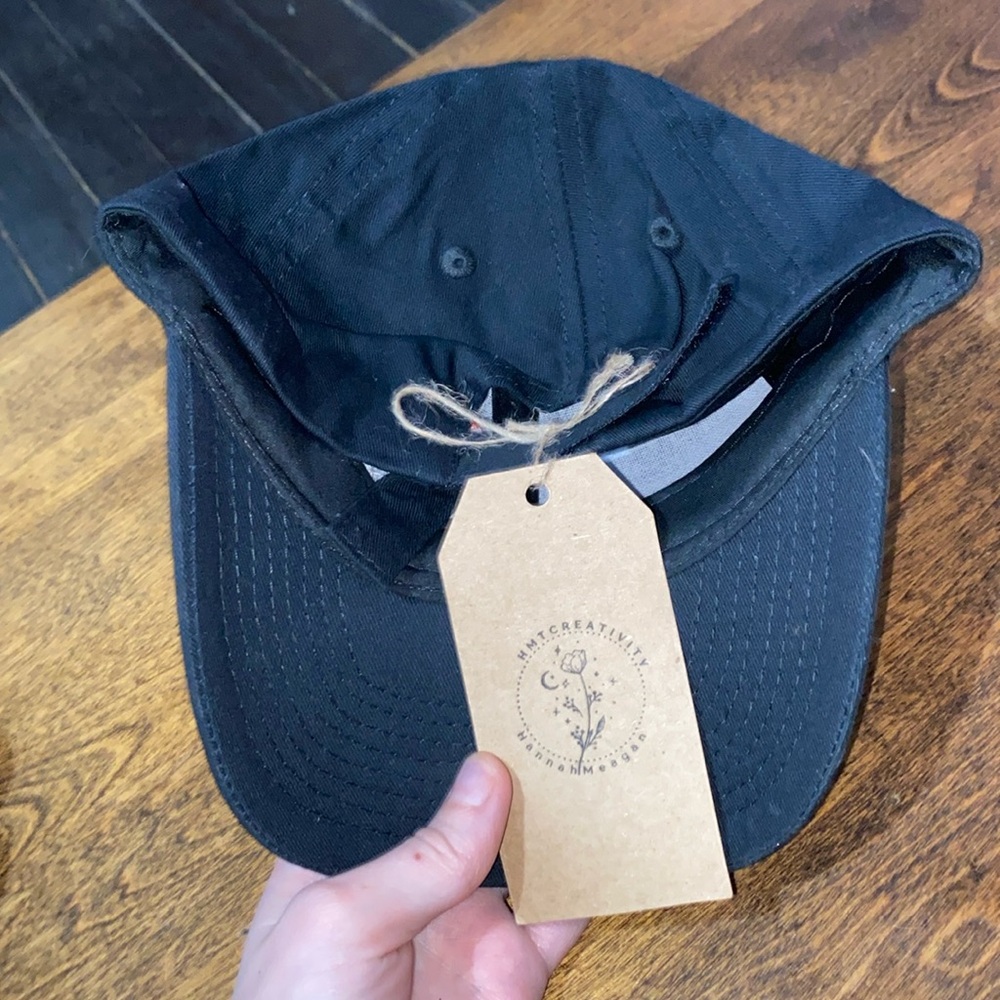 Hand Embroidered Ball Cap - Picture 2 of 2